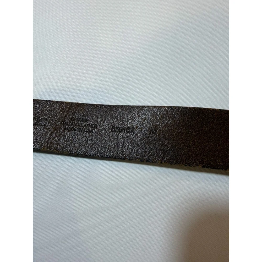 Banana Republic Brown Leather Belt Square Buckle Medium Classic